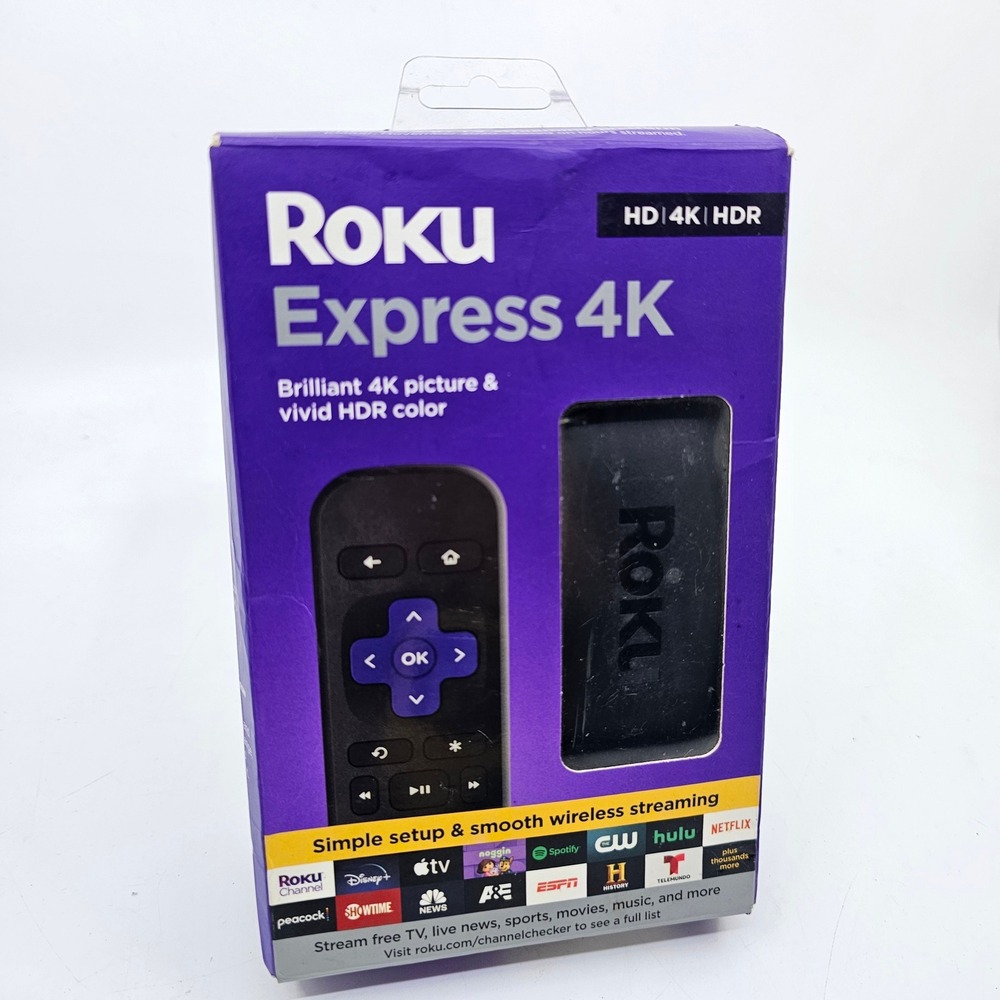 Roku Express 4K Streaming Media Player HD 4K HDR Dual-Band Wi-Fi 3940R Black